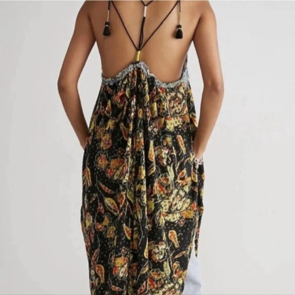 Free People Garden Party Maxi Top Dress Tunic Floral Print - Picture 3 of 10